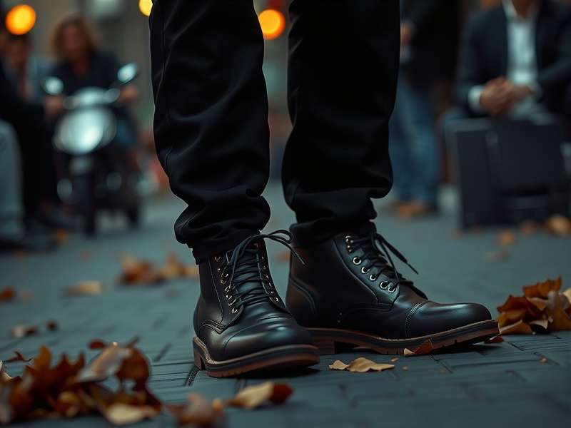 Stylish Dune London ankle boots on a sandy background, evoking the deserts of Arrakis