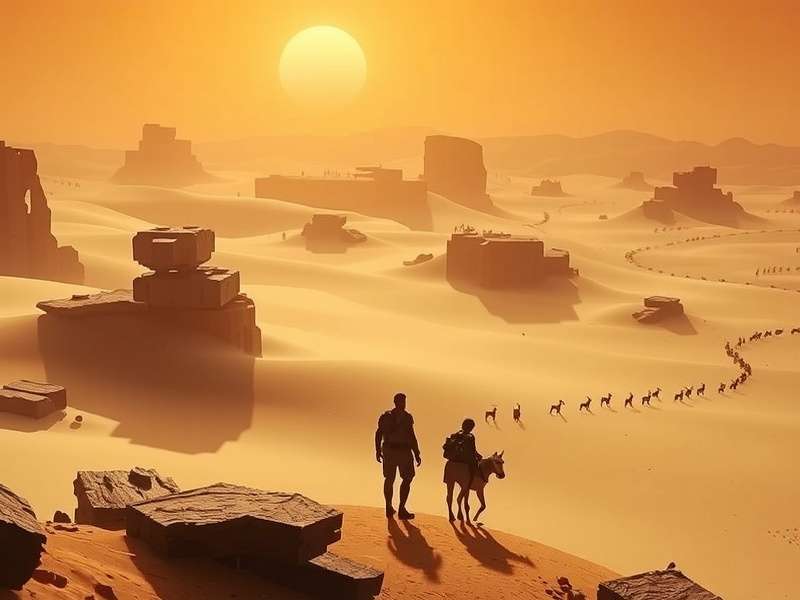 Close-up of a spice harvester on Xbox Series X with detailed textures and lighting