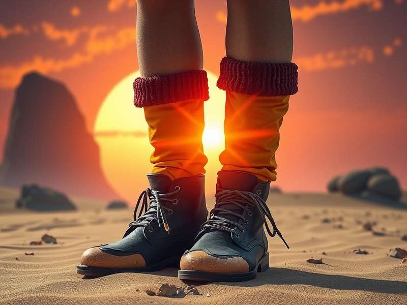 Detailed cross-sectional diagram of a Fremen stillsuit boot showing layers and moisture reclamation pathways