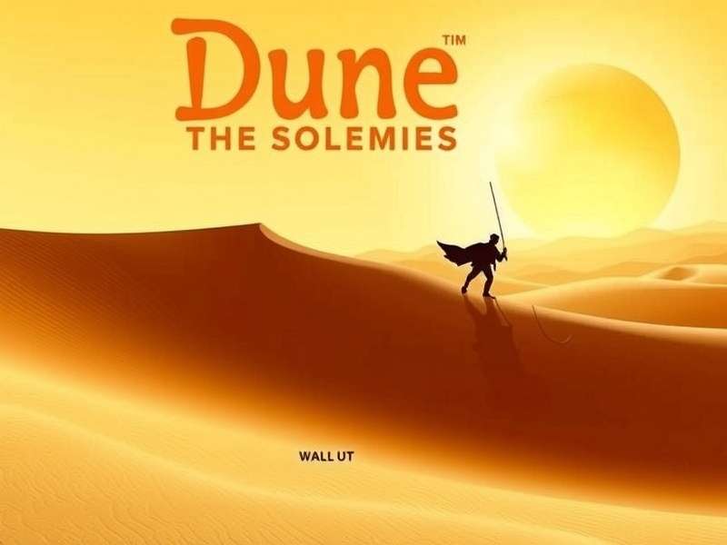 Dune game screenshot showing vast desert landscape with spice harvesters