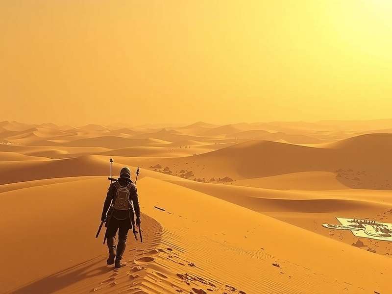 Collage of Dune movie scenes and Dune game interface