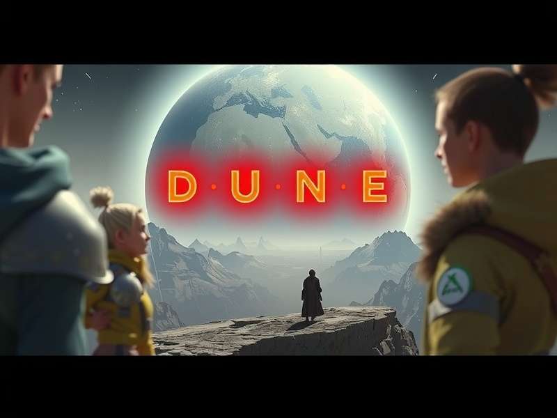 Dune Game Xbox Series X gameplay screenshot showing vast desert and ornithopter