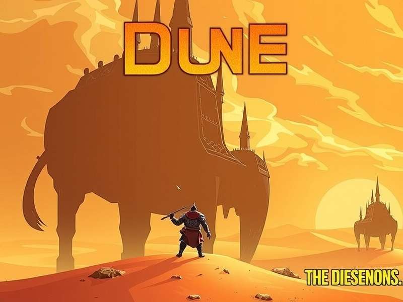 Open book with desert landscape emerging from its pages, symbolizing the Dune novel