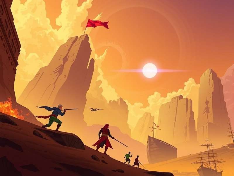 Dune Game Combat - Fremen warriors in desert battle