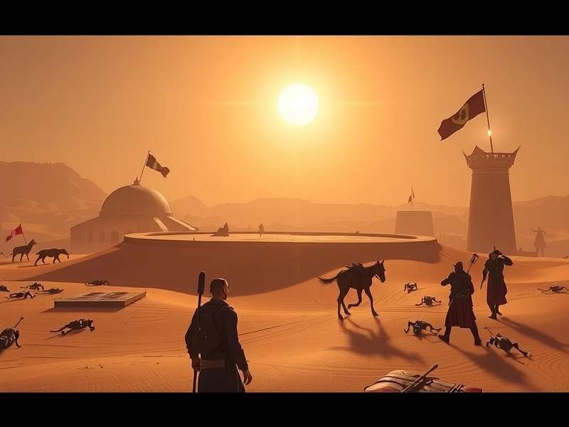 Dune Awakening Crossplay Visual - Players from different platforms collaborating on Arrakis