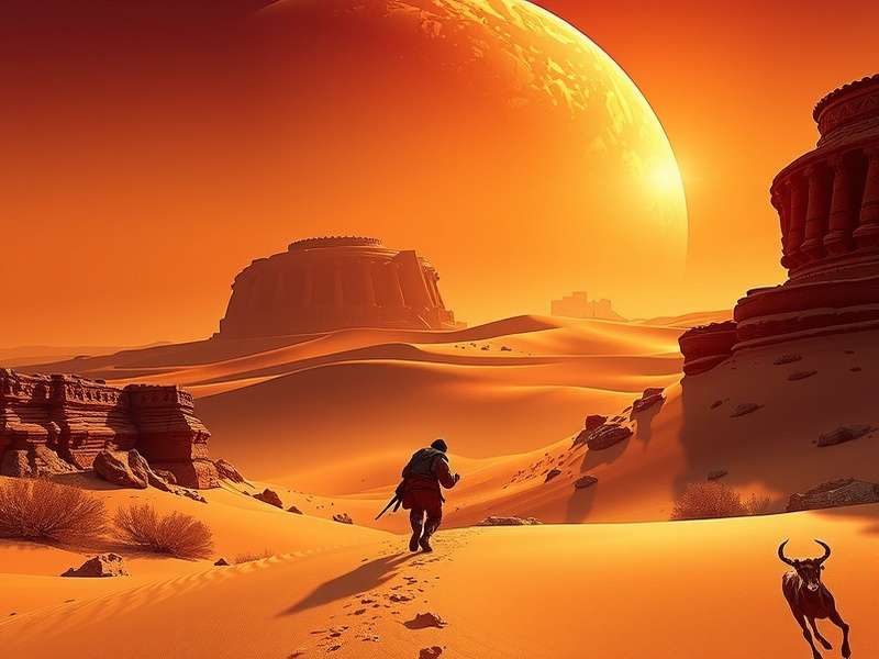 Dune Awakening PS5 Game Cover Art Concept