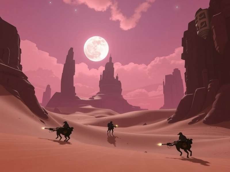 Dune Game Ps5 gameplay screenshot showing desert landscape and characters