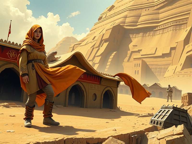 Dune 1992 GOG.com Edition Cover Art showing Paul Atreides on Arrakis