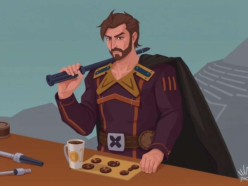 Concept art showing the creative director reviewing environment designs for Arrakis