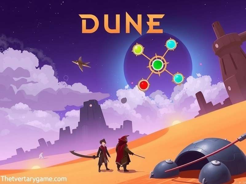 Dune Game gameplay screenshot showing strategy interface