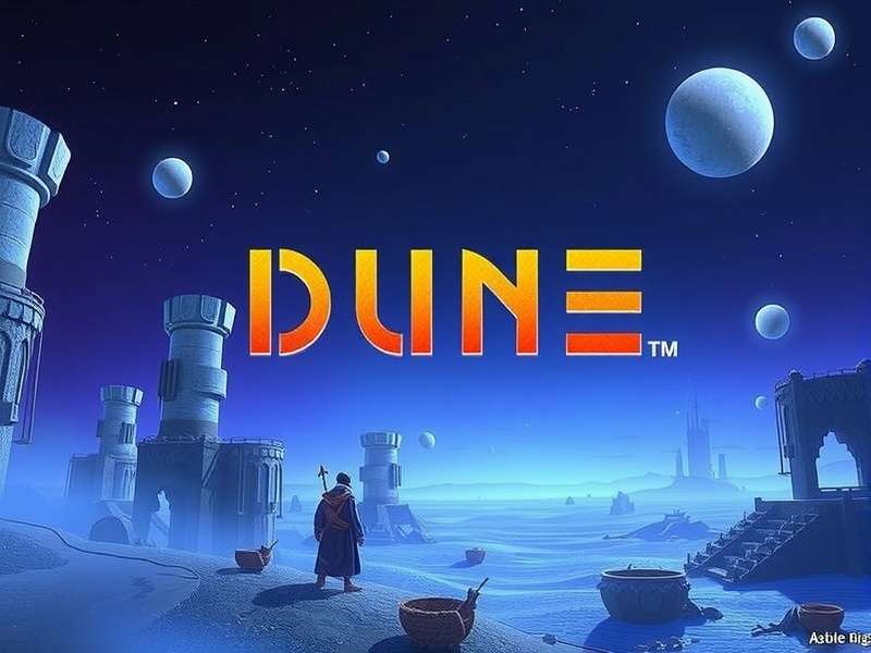 Dune Game cinematic screenshot showing desert landscape and characters