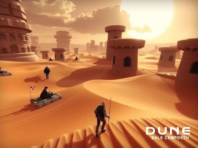 Dune Awakening PC gameplay showing detailed desert landscape and character