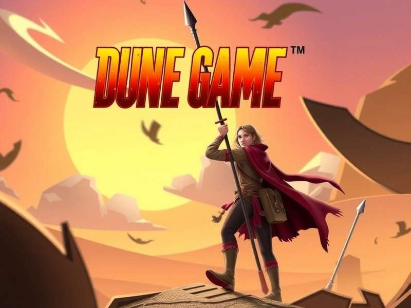 Dune Game Before You Buy – expansive desert landscape with sandworm silhouette
