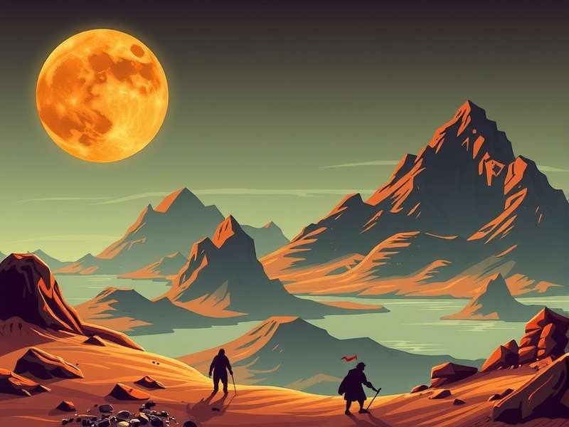 New Dune Game concept art showing a massive sandworm emerging from the desert with an ornithopter flying overhead