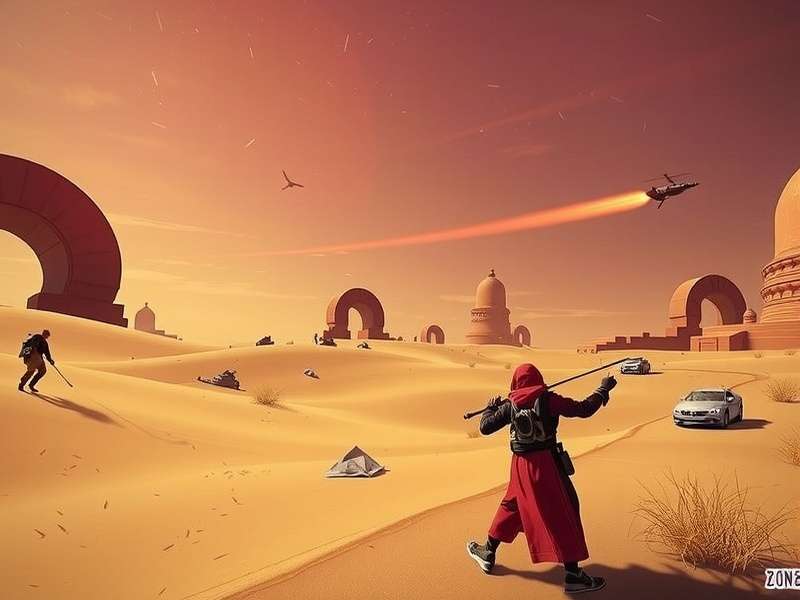 Dune Gameplay 2024 screenshot showing spice harvesting on Arrakis with sand dunes and ornithopters