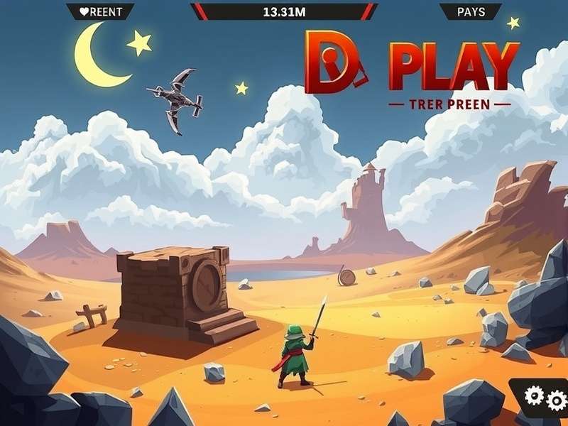 Dune Game Play epic scene with sandworms, ornithopters and spice fields on Arrakis