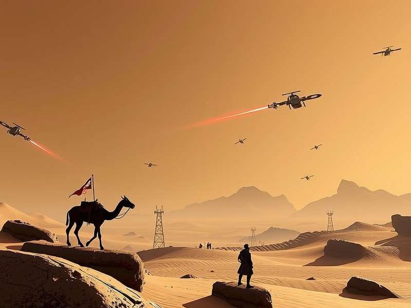 Dune Game on Xbox Series X Console – epic desert landscape with sandworm