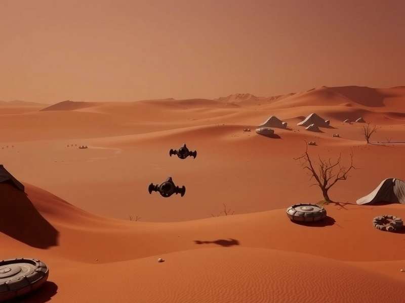 Dune Game Xbox Release 2026 – Epic desert landscape with sandworm silhouette