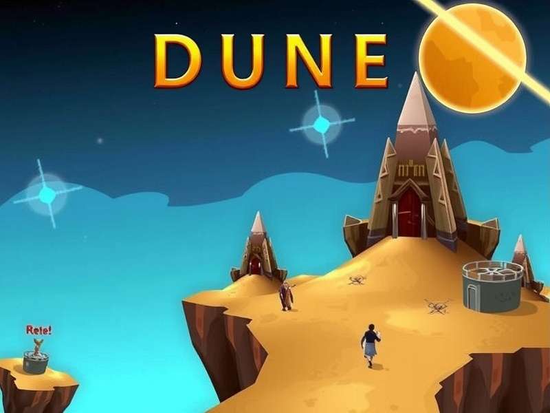 Dune Game Download – Arrakis desert landscape with sandworms and ornithopters